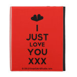 [Two hearts] i just love you xxx  iPad Cases