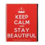 [Knitting crown] keep calm and stay beautiful  iPad Cases
