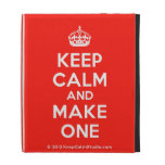 [Crown] keep calm and make one  iPad Cases