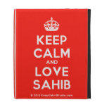 [Crown] keep calm and love sahib  iPad Cases