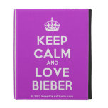 [Crown] keep calm and love bieber  iPad Cases