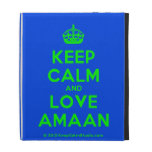 [Crown] keep calm and love amaan  iPad Cases