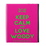 [UK Flag] keep calm and love woody  iPad Cases