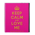 [Crown] keep calm and love me  iPad Cases