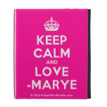 [Crown] keep calm and love -marye  iPad Cases