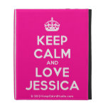[Crown] keep calm and love jessica  iPad Cases