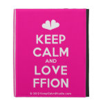 [Two hearts] keep calm and love ffion  iPad Cases