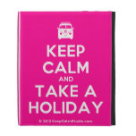 [Campervan] keep calm and take a holiday  iPad Cases