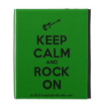 [Electric guitar] keep calm and rock on  iPad Cases