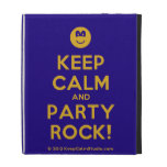 [Smile] keep calm and party rock!  iPad Cases