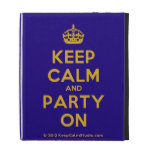 [Crown] keep calm and party on  iPad Cases
