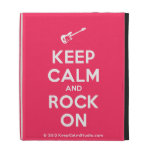 [Electric guitar] keep calm and rock on  iPad Cases