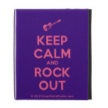 [Electric guitar] keep calm and rock out  iPad Cases