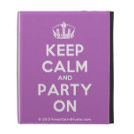 [Dancing crown] keep calm and party on  iPad Cases