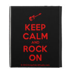 [Electric guitar] keep calm and rock on  iPad Cases