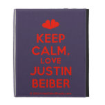 [Two hearts] keep calm, love justin beiber  iPad Cases