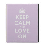 [Crown] keep calm and love on  iPad Cases