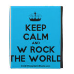 [Knitting crown] keep calm and w rock the world  iPad Cases