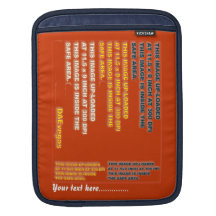 iPad Computer sleeve Customize Front and Back Sleeve For iPads