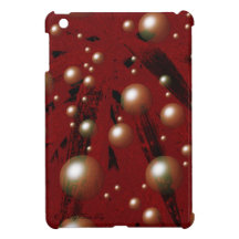 iPad Mini Case. Red and pearl