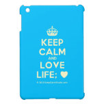 [Crown] keep calm and love life; [Love heart]  iPad Mini Cases