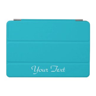 iPad Mini Cover Scuba Blue and White Personalized