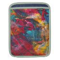 iPad sleeve - colourful painting rickshaw sleeves