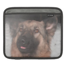 Ipad Sleeve German Shepherd Sticking Tongue Out