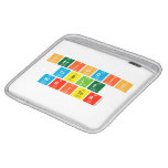 Periodic Table Writer iPad Sleeves