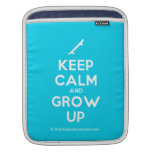 [Skateboard] keep calm and grow up  iPad Sleeves