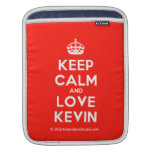 [Crown] keep calm and love kevin  iPad Sleeves