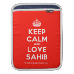 [Crown] keep calm and love sahib  iPad Sleeves