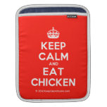 [Crown] keep calm and eat chicken  iPad Sleeves
