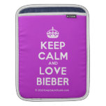 [Crown] keep calm and love bieber  iPad Sleeves