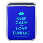 [Two hearts] keep calm and love eunhae  iPad Sleeves