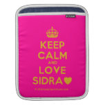 [Crown] keep calm and love sidra [Love heart]  iPad Sleeves