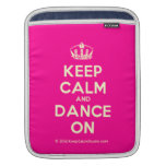 [Dancing crown] keep calm and dance on  iPad Sleeves