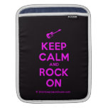 [Electric guitar] keep calm and rock on  iPad Sleeves