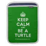 [Crown] keep calm and be a turtle  iPad Sleeves