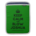 [Crown] keep calm and blow joshua  iPad Sleeves