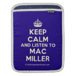 [Crown] keep calm and listen to mac miller  iPad Sleeves