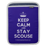 [Knitting crown] keep calm and stay scouse  iPad Sleeves