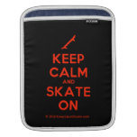[Skateboard] keep calm and skate on  iPad Sleeves