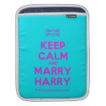[UK Flag] keep calm and marry harry  iPad Sleeves
