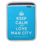 [Crown] keep calm and love man city  iPad Sleeves