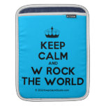 [Knitting crown] keep calm and w rock the world  iPad Sleeves