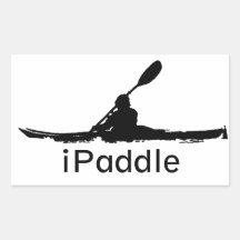iPaddle Rectangular Stickers