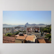 Ipanema hills from Santa Teresa hill - Rio Poster