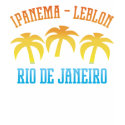 Ipanema Leblon Palms Rio t-shirts