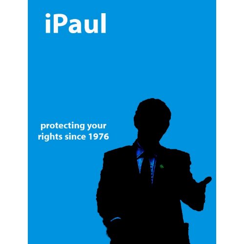 iPaul blue flyer print